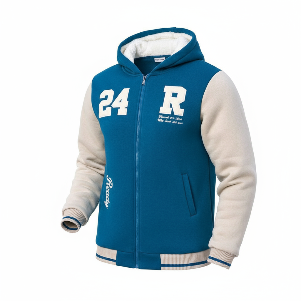 Sweat-shirt zippé imprimé