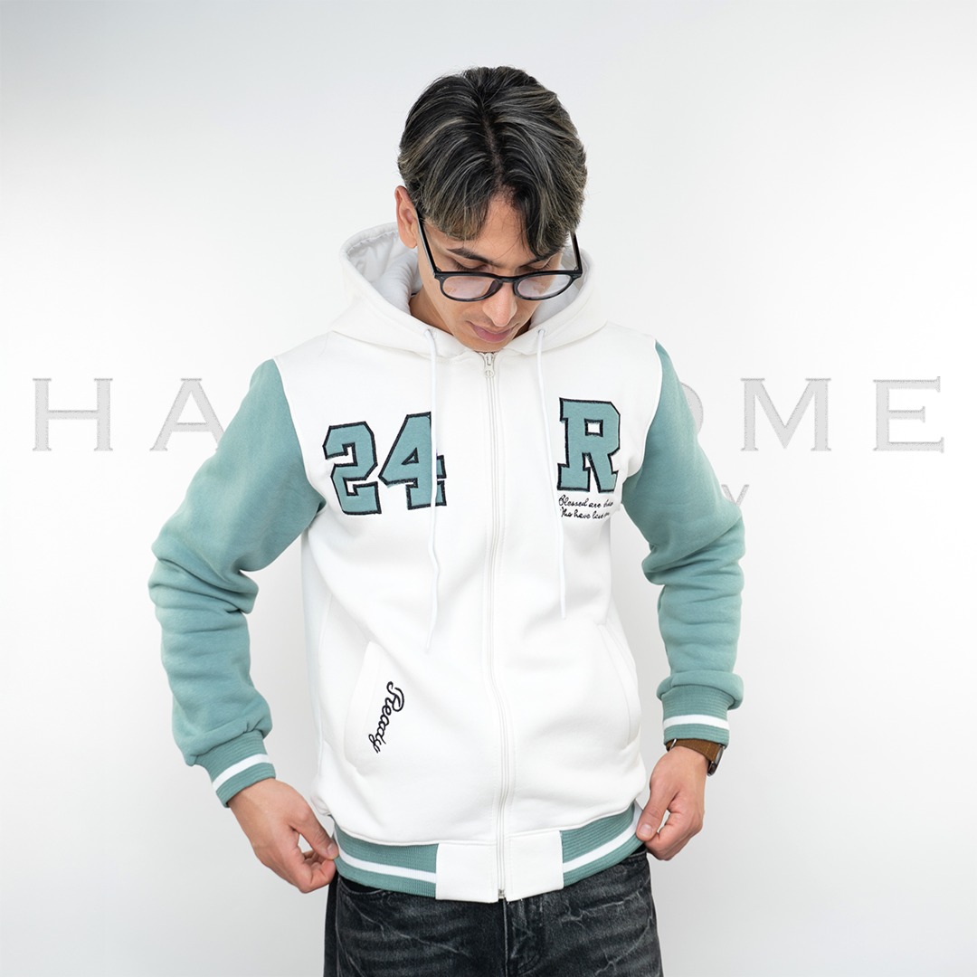 Sweat-shirt zippé imprimé