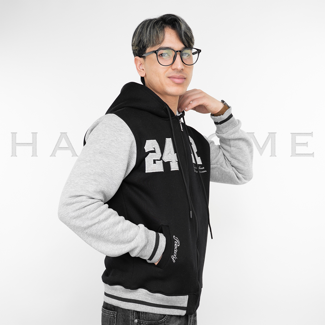 Sweat-shirt zippé imprimé