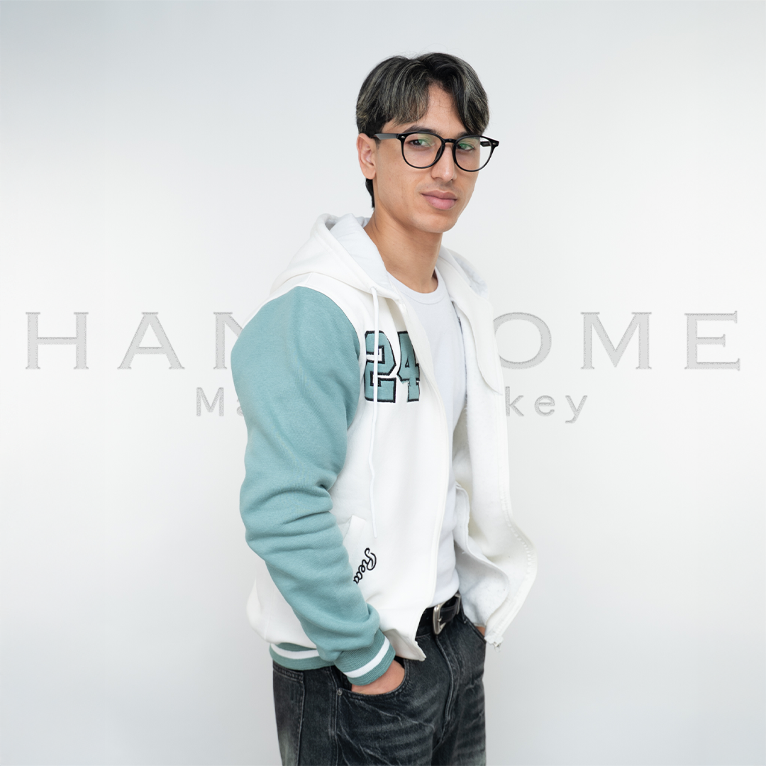 Sweat-shirt zippé imprimé