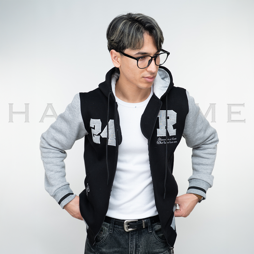 Sweat-shirt zippé imprimé